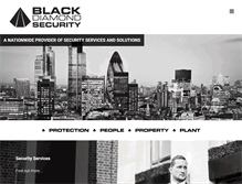 Tablet Screenshot of blackdiamondsecurity.co.uk